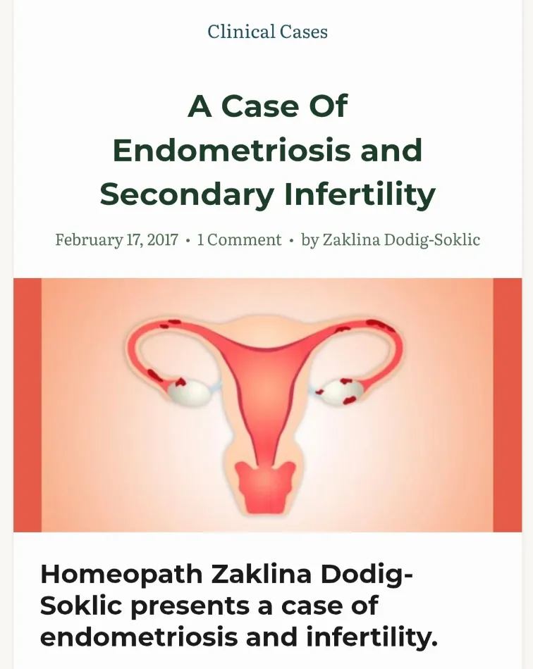Endometrioza i sekundarna neplodnost – uspješno tretirani slučaj Žakline Dodig-Soklić